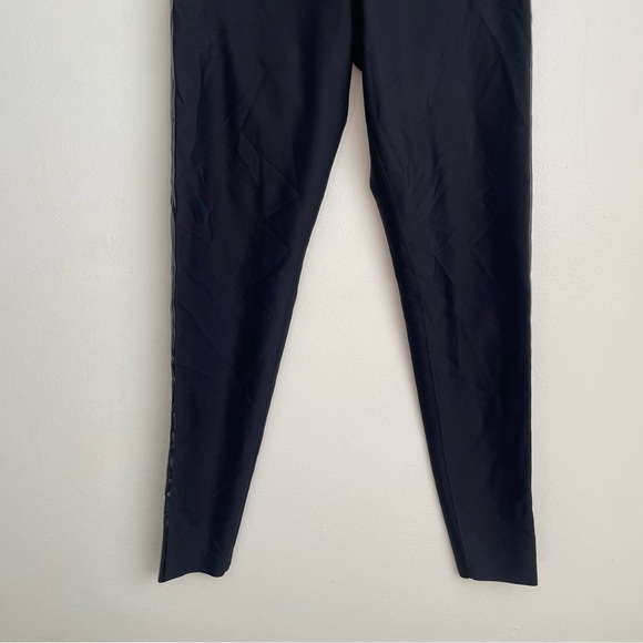 ULTRACOR Glossy Striped Black Leggings shiny compression track solid medium M - Picture 9 of 14